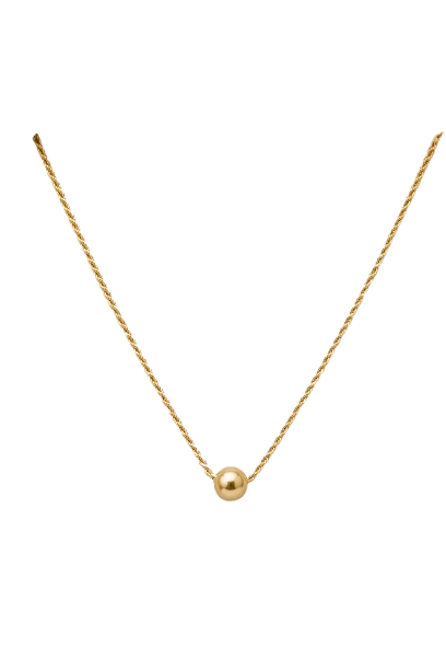 Golden Pearl Rope Necklace