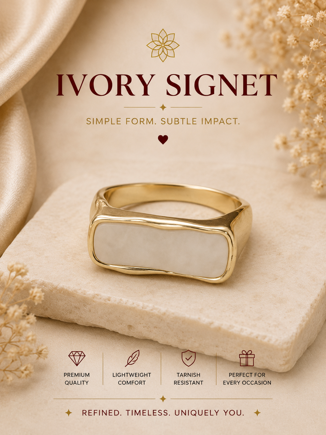 Ivory Signet Ring