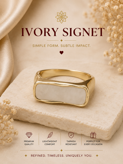 Ivory Signet Ring