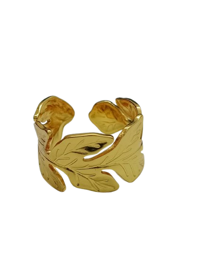 Leafy Grace Adjustable Ring