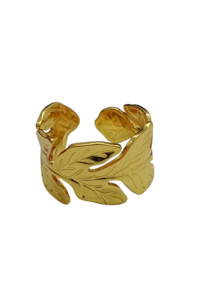 Leafy Grace Adjustable Ring