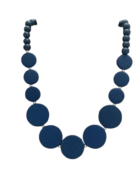 Midnight Poise Blue Necklace