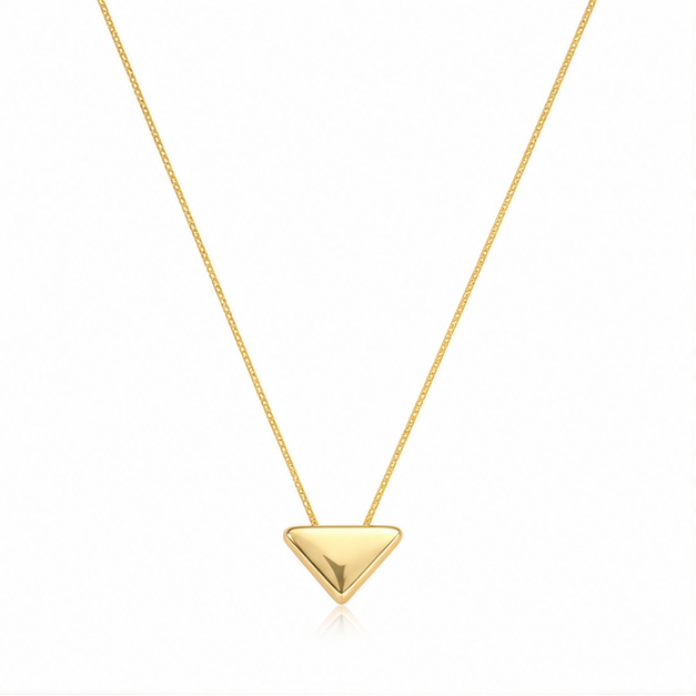 Modern Triangle Necklace