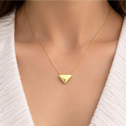 Modern Triangle Necklace