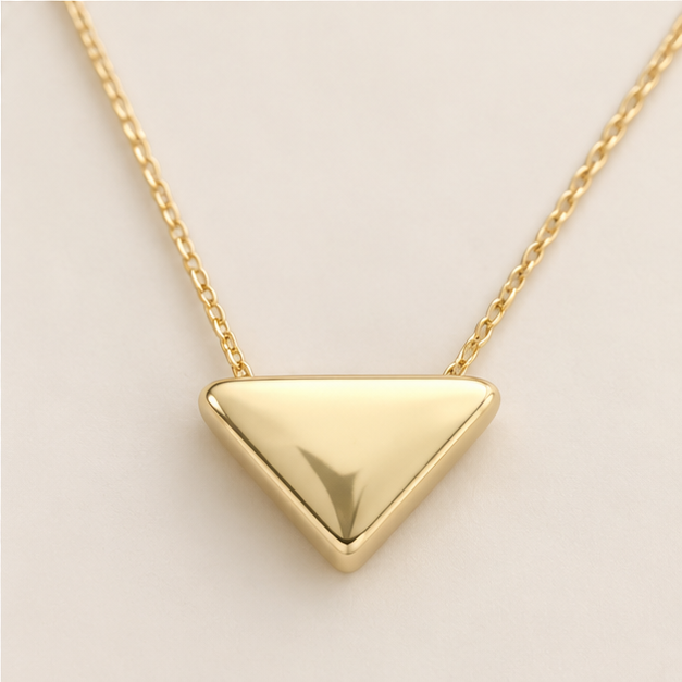 Modern Triangle Necklace