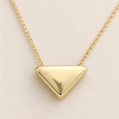 Modern Triangle Necklace