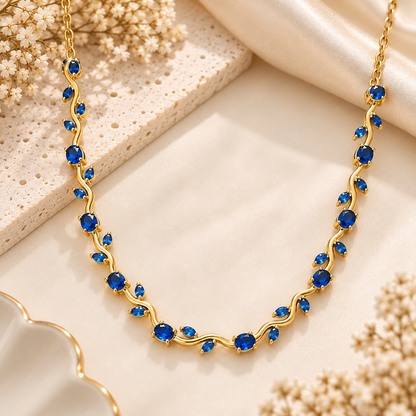Ocean Breeze Sapphire Necklace