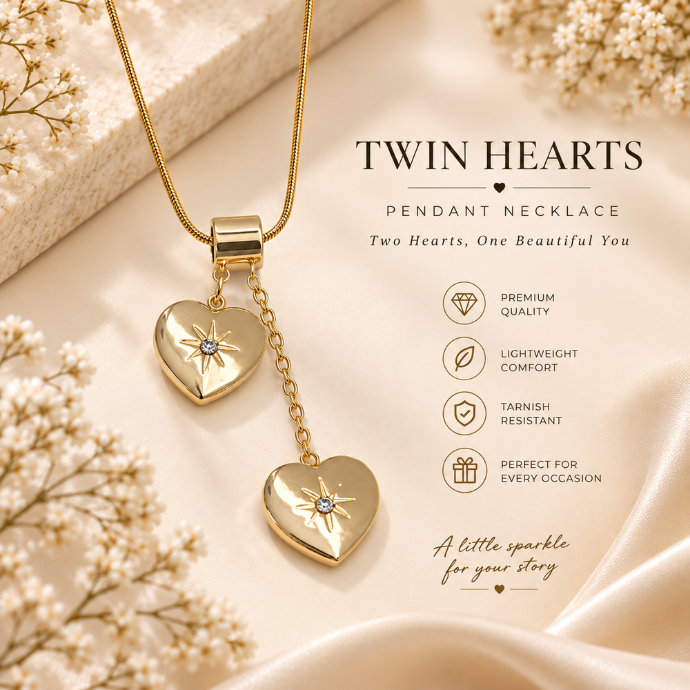 Twin Hearts Pendant