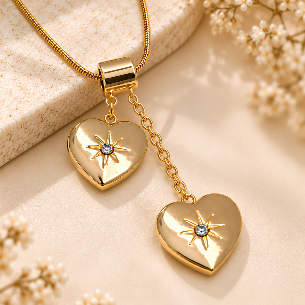 Twin Hearts Pendant