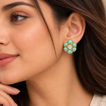 Mint Blossom Earrings