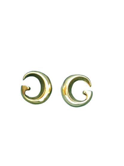 Golden Crescent Studs